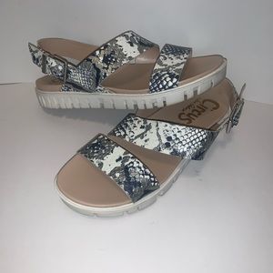Snake Print Sandals